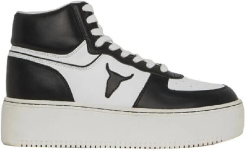 Windsor Smith Hoge witte leren sneakers White Dames