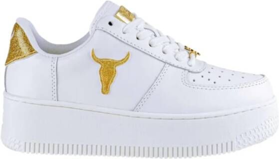 Windsor Smith Witte Leren Dames Sneakers met Logo White Dames