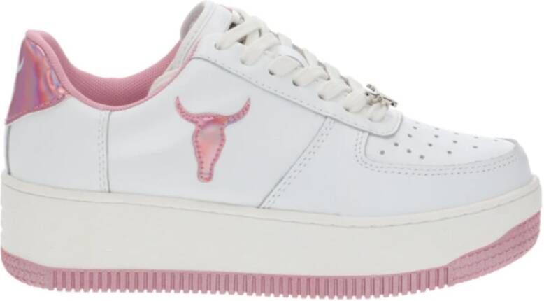 Windsor Smith Witte Leren Sneakers voor Dames White Dames