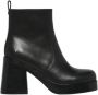 Windsor Smith Zwarte Leren Dames Enkellaarzen Black Dames - Thumbnail 1