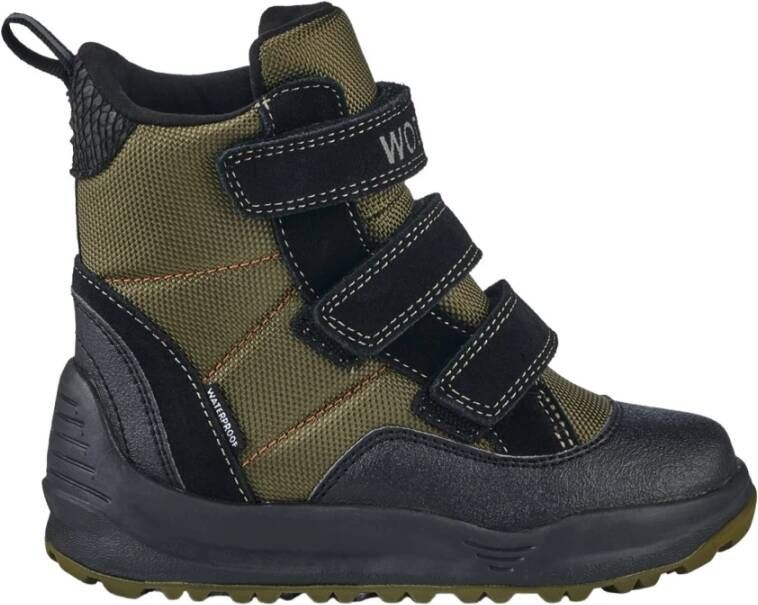 Woden Adrian Boot Kids Dark Olive Groen Heren