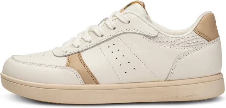Woden Bjork Kleurblok Sneakers Beige Dames - Foto 3