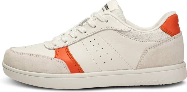 Woden Bjork Mix Klassieke Sneaker met Tijdloos Ontwerp en Comfort White Dames