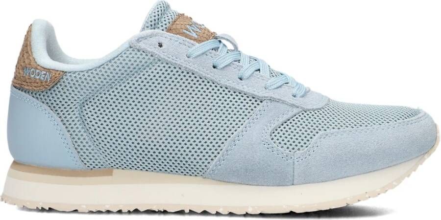 Woden Blauwe Textielen Sneakers voor Vrouwen Blue Dames