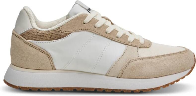Woden Comfortabele Mesh en Leren Sneakers