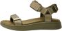 Woden Elegant Platte Sandalen met Natural Soft-technologie Green Dames - Thumbnail 3