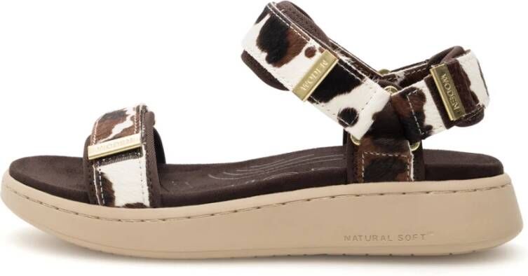 Woden Dierenprint Sandalen