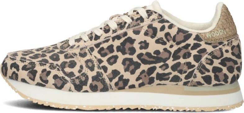 Woden Dierenprint Ydun Icon Sneaker Bruin Dames - Foto 4