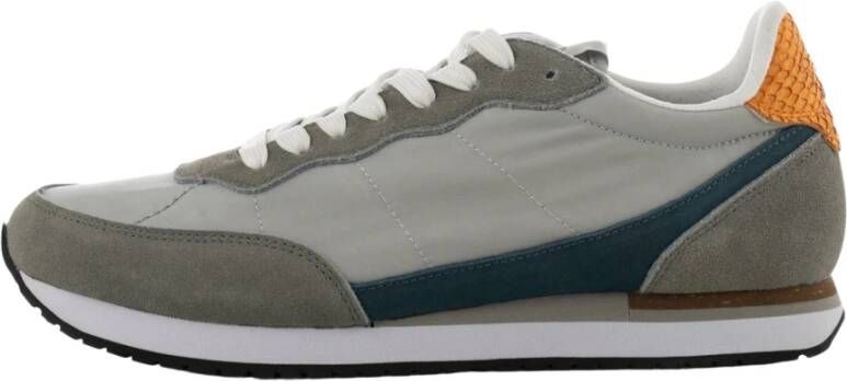 Woden Jansen retro sneaker textiel Grijs Heren