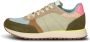 Woden Kleur-geblokkeerde leren sneakers met kurkzool Multicolor Dames - Thumbnail 4
