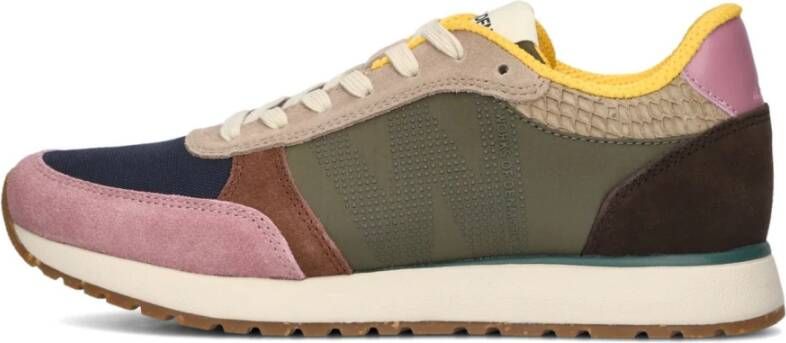 Woden Kleurrijke lage sneakers voor dames