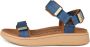 WODEN Blauwe Sandalen Line - Thumbnail 3