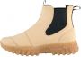 Woden Waterdichte Rubber Track Laars met Visleren Details Beige Dames - Thumbnail 2