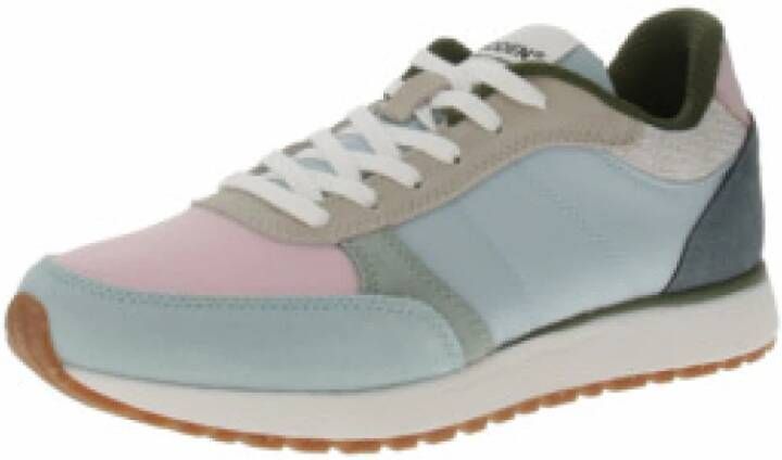 Woden Ronja Color-Blocked Leren en Textiele Sneakers Blauw Dames - Foto 5