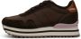 Woden Leren Plateau Sneaker met Visleer Details Brown Dames - Thumbnail 2