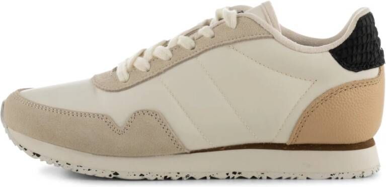 Woden Nora III Leren Sneaker White Dames