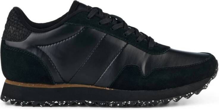 Woden Nora III metallic nylon zwart Dames