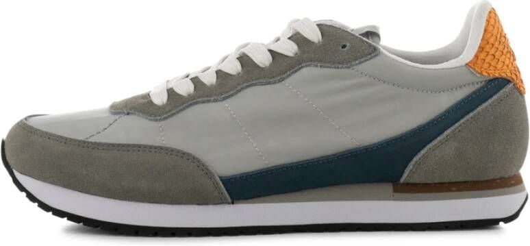Woden Retro Sneaker Runner Textiel Gray Heren