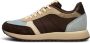 Woden Ronja Color-Blocked Leren en Textiele Sneakers Brown Dames - Thumbnail 2