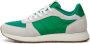 Woden Ronja Color-Blocked Leren Sneakers Green Dames - Thumbnail 2