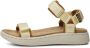 Woden Stijlvolle en comfortabele Line Flat Sandalen Yellow Dames - Thumbnail 1