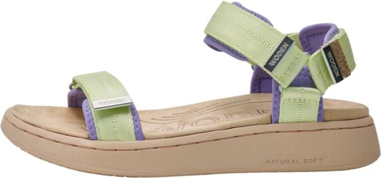 Woden Sandals Groen Dames