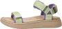 Woden Comfortabele Line Sandalen Green Dames - Thumbnail 1