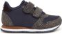Woden Kids Woden Sandra Pearl Nylon Lage sneakers Meisjes Blauw - Thumbnail 3