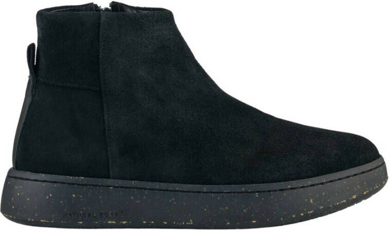 Woden Side Zip-Through Boots Zwart Dames