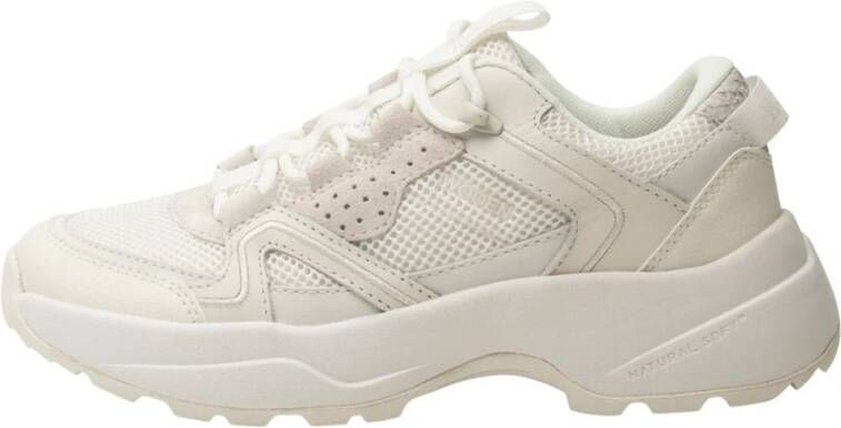 Woden Sif reflecterende sneakers Wit Dames