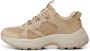 Bruin Tinten Sif Reflective Lage sneakers Dames Beige - Thumbnail 2