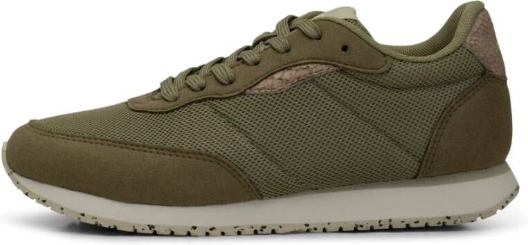 Woden Signe Lichtgewicht Sneakers Green Dames