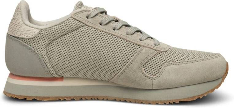 Woden Sneakers met dieren geïnspireerd design en visleren details Gray Dames - Foto 3