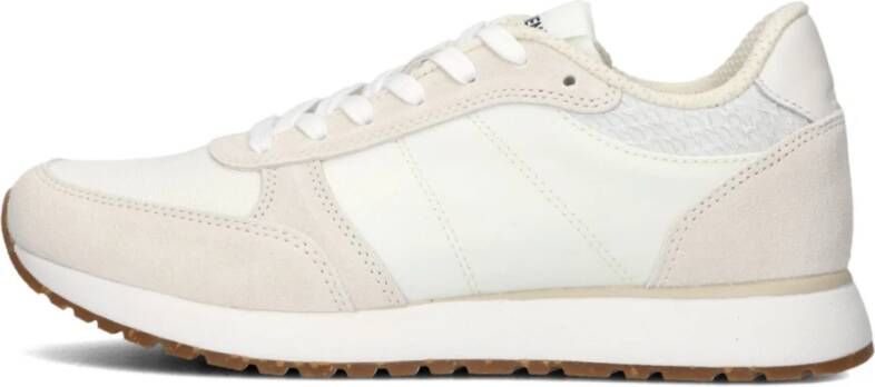 Woden Witte Lage Top Sneakers Ronja Beige Dames