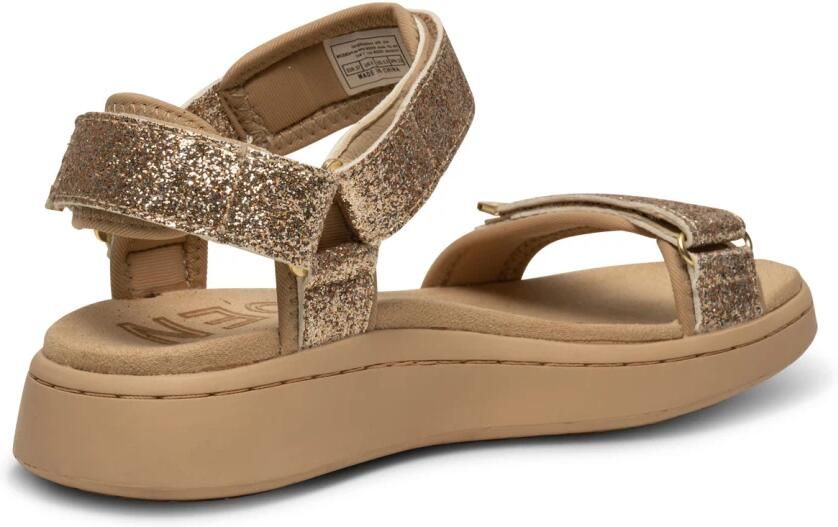 Woden Sandaal -Line Glitter Coffee Cream - Foto 5
