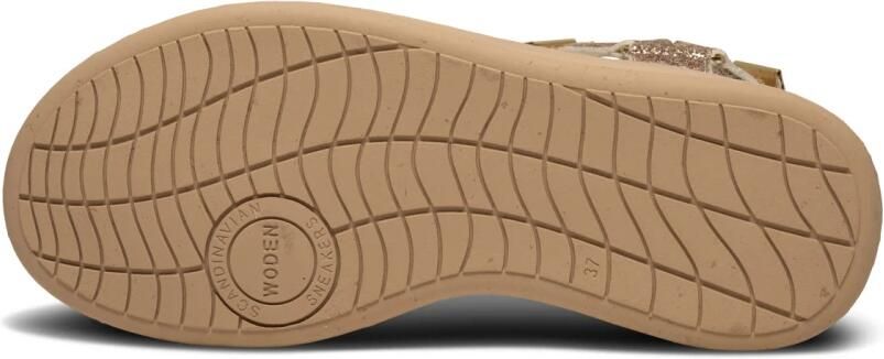 Woden Sandaal -Line Glitter Coffee Cream - Foto 9