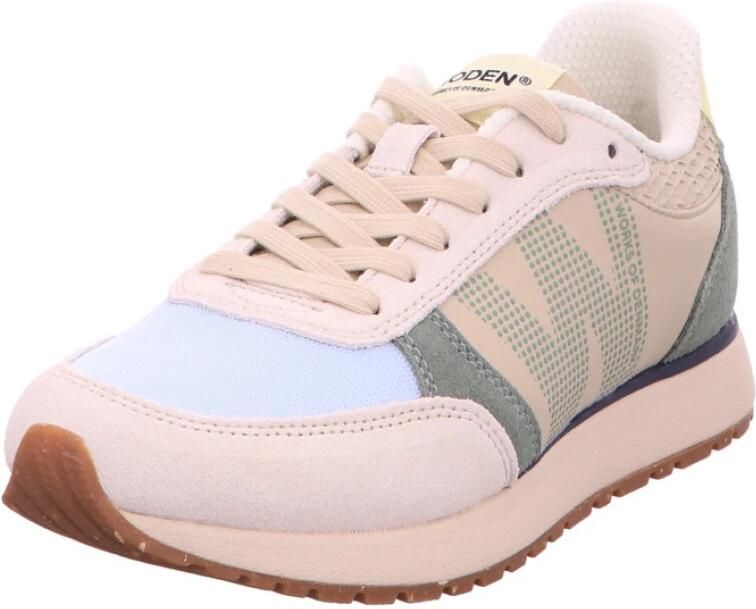 WODEN Sneakers laag 'Ronja' beige lichtgeel jade groen - Foto 10