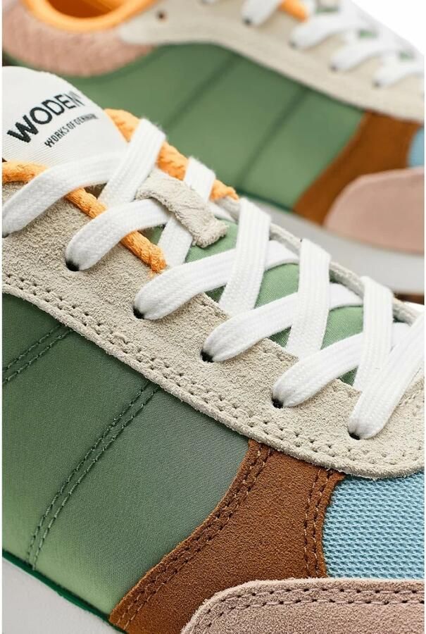 Woden Innovatieve Leren Sneakers met Sportieve Look Multicolor Dames - Foto 4