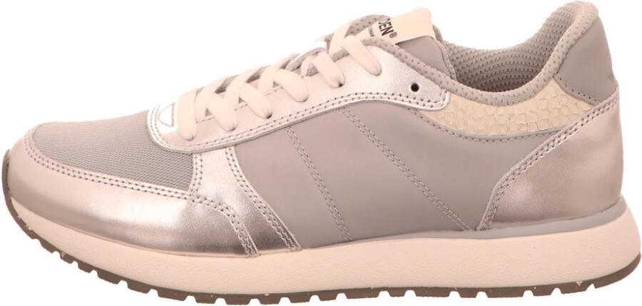 Woden Ronja Metallic Sneakers zilver Leer Dames - Foto 4