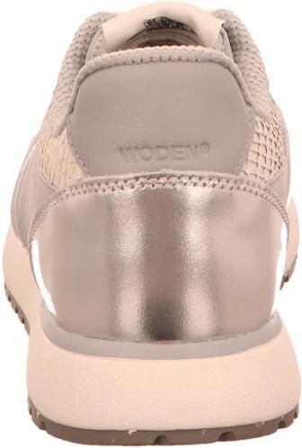 Woden Ronja Metallic Sneakers zilver Leer Dames - Foto 3