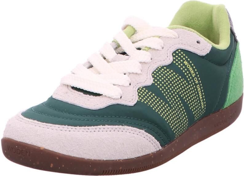 WODEN Sneakers laag 'Nanna' lichtgrijs donkergroen - Foto 10