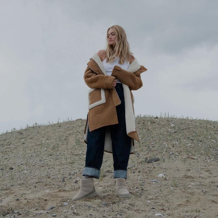 Woden Waterdichte winterlaarzen met gerecyclede materialen en visleer details - Foto 3