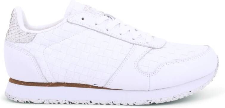 Woden Sneaker uit de North Sea collectie met vlechtdetails White Dames - Foto 3