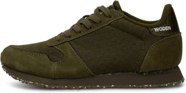 Woden Ydun Suede Mesh II Groen Dames