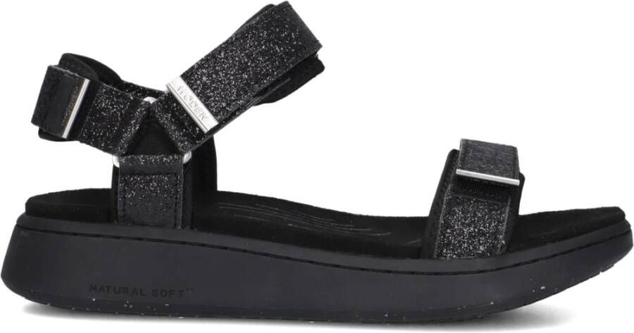Woden Glitter Line Sandaal Zwart Modern Comfort - Foto 4