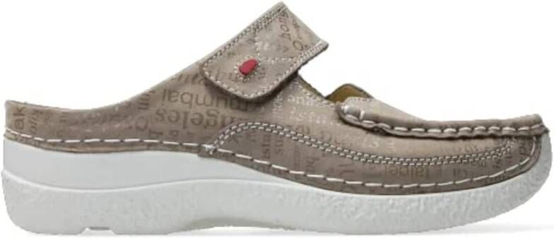 Wolky Beige Roll Slipper