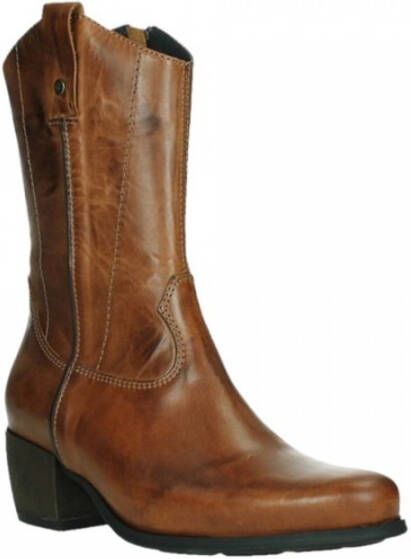 Wolky Comfortabele dameslaars met uitneembaar voetbed en rits Brown Dames - Foto 3