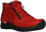 Wolky Hoge Sneakers 06606 Why 11505 donker rood nubuck - Thumbnail 2