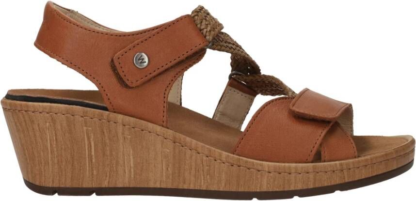 Wolky Bruine La Jolla Viagretta Sandaal Brown Dames