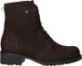 Wolky Bruine Leren Veterlaarzen Comfortabel Brown Dames - Thumbnail 1